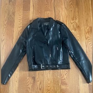 Faux Moto Jacket